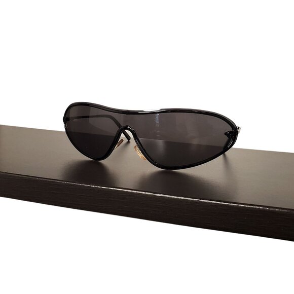 Gianfranco Ferre one piece metal frame sunglasses black - Picture 1 of 7